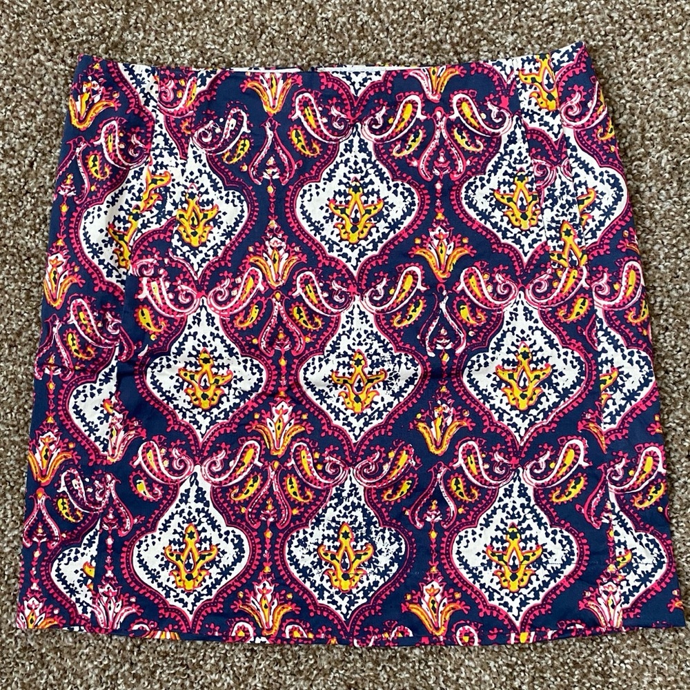 JCrew Paisley Skirt